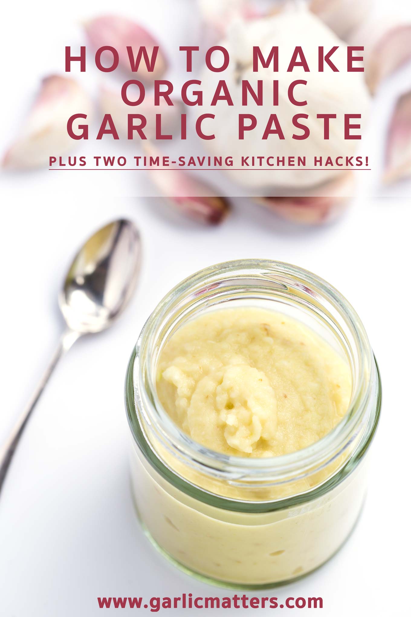 HOW TO MAKE ORGANIC GARLIC PASTE AT HOME