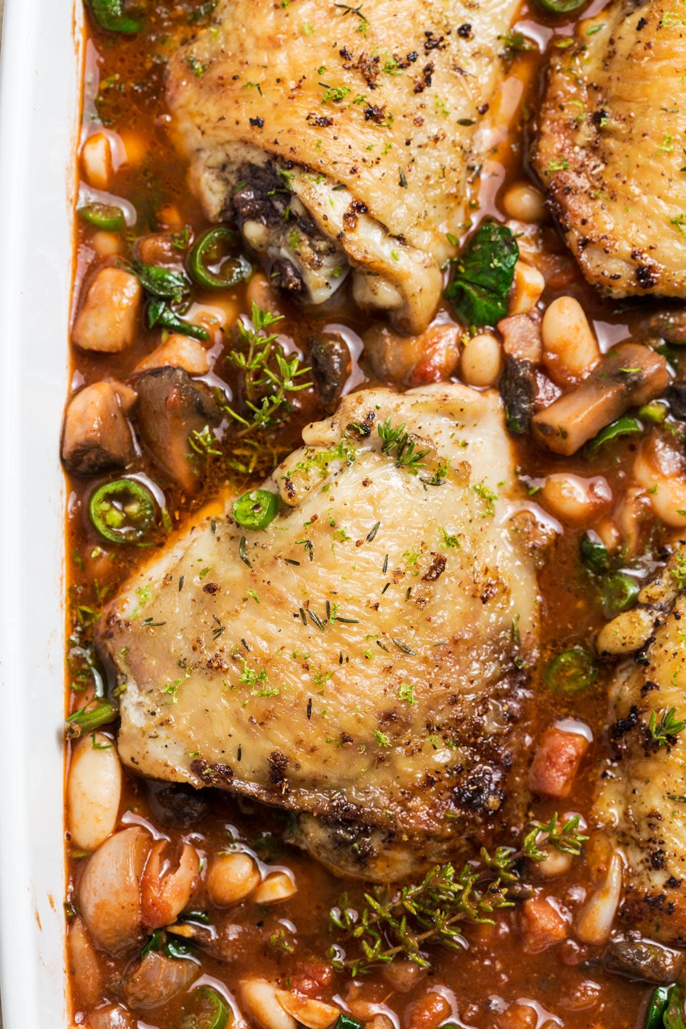 TUSCAN CHICKEN WITH CANNELLINI BEANS | GARLIC MATTERS